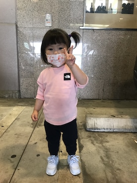 「アイテム（スウェット）」を使った、Ayayanさん（キッズ・80cm）の春コーディネート