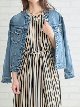 「a.n.l（エーエヌエル　レーベル）のアイテム（デニムジャケット）」を使った、AN Closetさん（レディース・165cm）の夏コーディネート