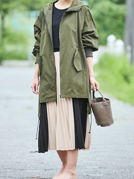 「アイテム（マウンテンパーカー）」を使った、AN Closetさん（レディース・165cm）の夏コーディネート