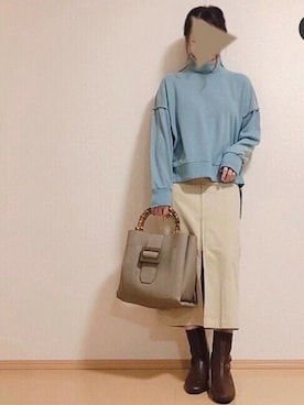 「A.N.L（エーエヌエル　レーベル）のアイテム」を使った、AN Closetさん（レディース・160cm）の冬コーディネート