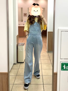 「FOREVER 21」｜「アイテム（オールインワン・サロペット）」を使った、yuaさん（レディース・163cm）の夏コーディネート