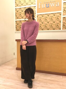 「コードュロイパンツ」｜＊akari＊さん（レディース・170cm）の秋コーディネート