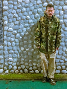 「Dr. Martens（ドクターマーチン）のDr.Martens (ドクターマーチン)/1461 3EYE GIBSON SHOES（その他シューズ）」を使った、Dian_chenさん（メンズ・178cm）の冬コーディネート