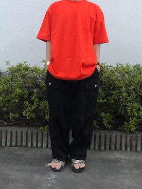 「is-ness（イズネス）のアイテム（サンダル）」を使った、Fjtk03さん（メンズ・168cm）の春コーディネート