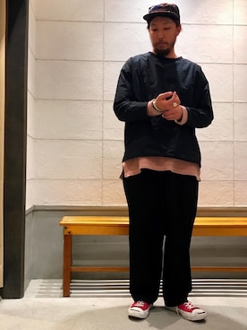 「Journal Standard TRISECT（トライセクト）のアイテム（スラックス）」を使った、dawawaさん（メンズ・177cm）の冬コーディネート