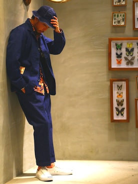 「アイテム（カバーオール）」を使った、dawawaさん（メンズ・177cm・20代）の冬コーディネート