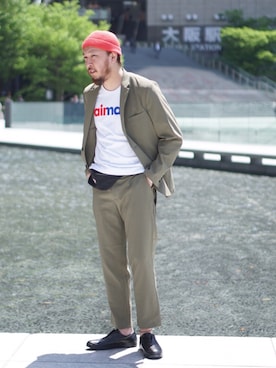 「HUF」｜「アイテム（スリッポン）」を使った、dawawaさん（メンズ・177cm）の春コーディネート