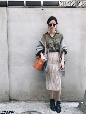 W.さん（レディース・164cm）の冬コーディネート