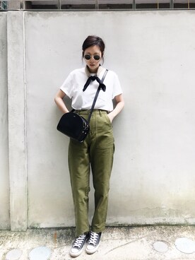 「MARGARET HOWEEL」｜W.さん（レディース・164cm）の秋コーディネート