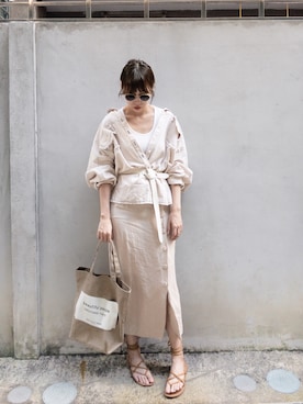 「skirt」｜「アイテム（サンダル）」を使った、W.さん（レディース・164cm）の夏コーディネート