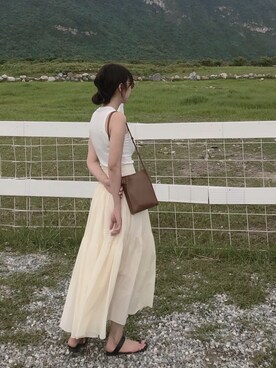 「long skirt」｜W.さん（レディース・164cm）の秋コーディネート