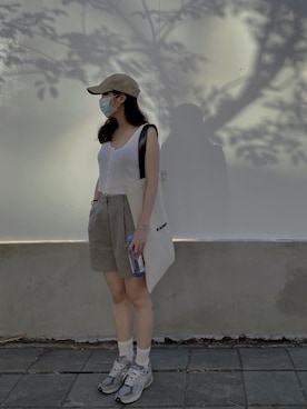 「NEW BALANCE 990」｜W.さん（レディース・164cm）の春コーディネート