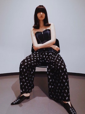 「mame（マメ）のアイテム（その他）」を使った、小谷実由さん（レディース・167cm）の冬コーディネート