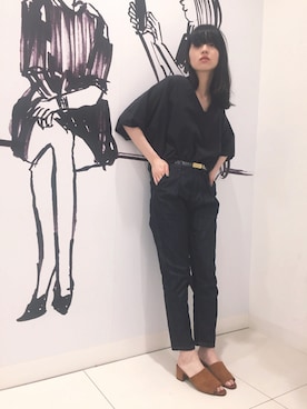 小谷実由さん(レディース・167cm)の春コーディネート