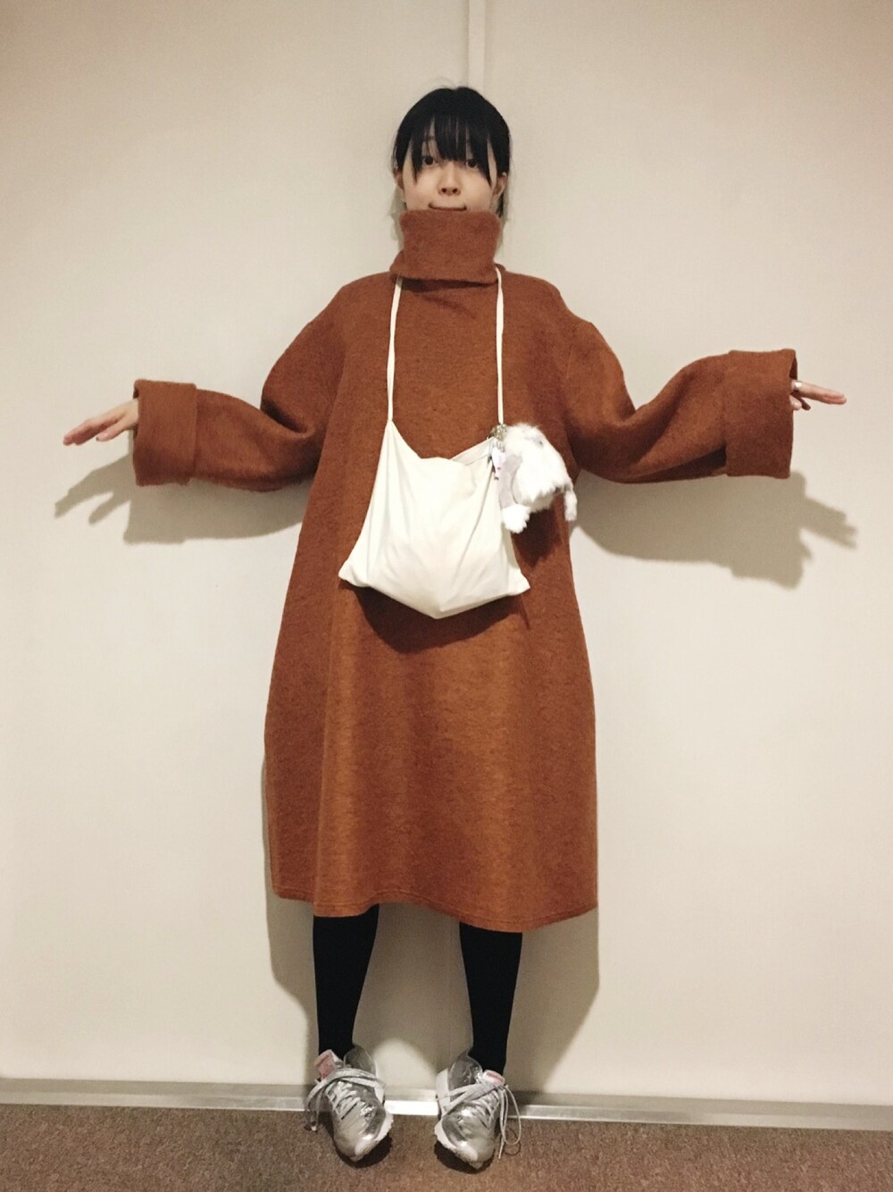 小谷実由さんの「Franz Big Dress Ⅱ（mother）」を使ったコーディネート