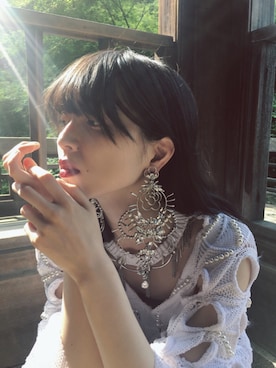 「malamute（マラミュート）のアイテム」を使った、小谷実由さん（レディース・167cm）の春コーディネート