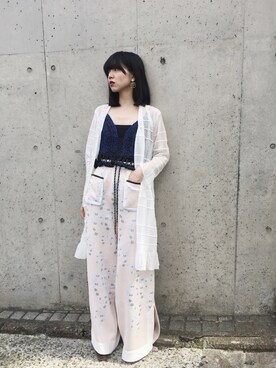 「malamute（マラミュート）のアイテム」を使った、小谷実由さん（レディース・167cm）の春コーディネート