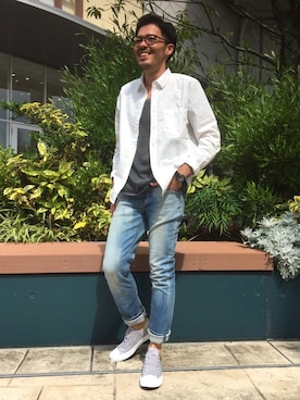 「Big John（ビッグジョン）のアイテム」を使った、はらちゃんさん（メンズ・168cm）の夏コーディネート