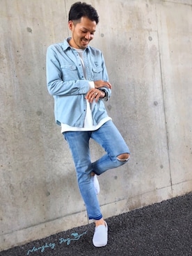 「ノーティードッグ」｜はらちゃんさん（メンズ・168cm）の秋コーディネート