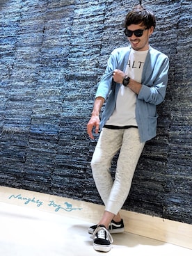 「アイテム（ブレスレット）」を使った、はらちゃんさん（メンズ・168cm・30代）の夏コーディネート