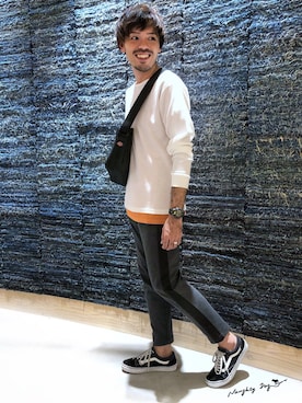 「アイテム（バッグ）」を使った、はらちゃんさん（メンズ・168cm・30代）の秋コーディネート