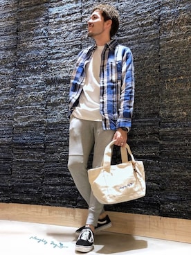 「アイテム（トートバッグ）」を使った、はらちゃんさん（メンズ・168cm・30代）の春コーディネート