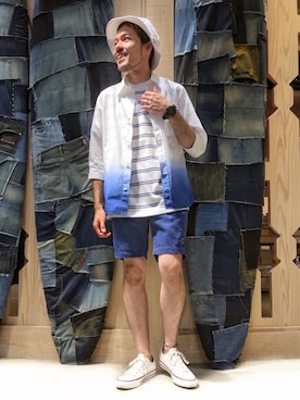 「ノーティードッグ」｜はらちゃんさん（メンズ・168cm）の夏コーディネート