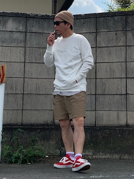 「coen（コーエン）のアイテム」を使った、Kemujiさん（メンズ・170cm）の春コーディネート