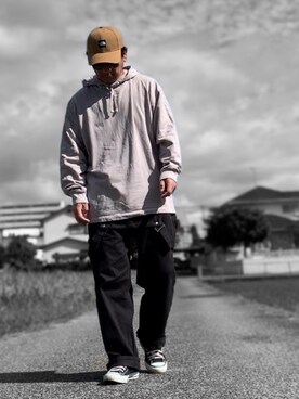 「BIG MAC（ビッグマック）のアイテム（その他パンツ）」を使った、Kemujiさん（メンズ・170cm）の秋コーディネート
