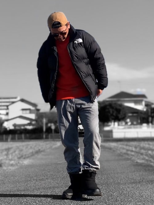 Kemuji The North Faceのダウンジャケット コートを使ったコーディネート Wear