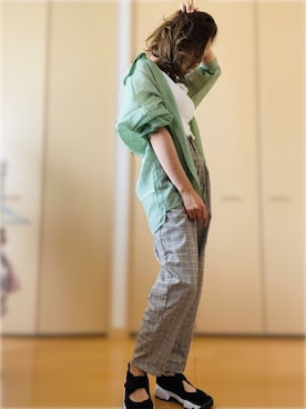 「fifth（フィフス）のアイテム」を使った、m⑅﻿さん（レディース・156cm）の春コーディネート