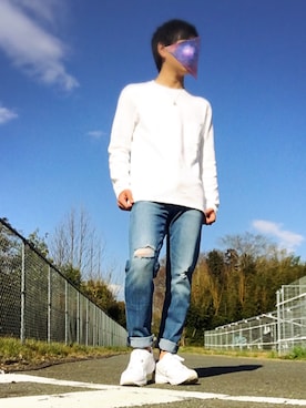 「アイテム（その他シューズ）」を使った、鎌田光司さん（メンズ・161cm・10代）の春コーディネート