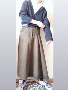 「Yohji Yamamoto（ヨウジヤマモト）のアイテム（スカート）」を使った、SSSさん（レディース・158cm）の春コーディネート