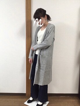「くつした」｜「アイテム（アクセサリー）」を使った、mikaさん（レディース・157cm）の冬コーディネート