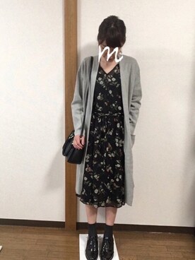「スプリングSENSEOFPLACE」｜「アイテム（ワンピース/ドレス）」を使った、mikaさん（レディース・157cm）の春コーディネート
