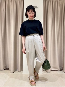 「ALWEL（オルウエル）のアイテム」を使った、suuさん（レディース・151cm）の夏コーディネート