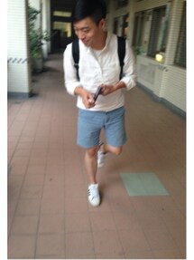 一中商圈 | 淺藍色五分短褲(カーゴパンツ)