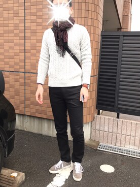 「COMME CA COLLECTION（コムサ・コレクション）のアイテム」を使った、watallica.7さん（メンズ・171cm）の冬コーディネート