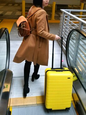 「Chloe（クロエ）のアイテム（バッグ、ブラウン系）」を使った、きむさん（レディース・157cm）の秋コーディネート