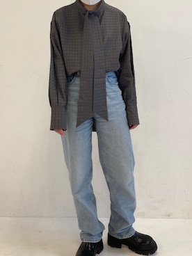 「アイテム（シャツ/ブラウス）」を使った、bleublanc_zozoさん（レディース）の秋コーディネート