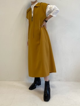 「アイテム（ワンピース/ドレス）」を使った、bleublanc_zozoさん（レディース）の秋コーディネート