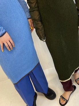 「アイテム（ワンピース/ドレス）」を使った、bleublanc_zozoさん（レディース）の秋コーディネート