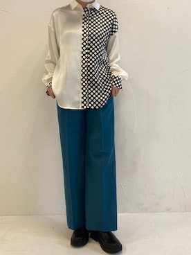 「アイテム（シャツ/ブラウス）」を使った、bleublanc_zozoさん（レディース）の秋コーディネート