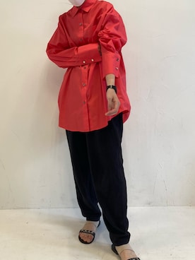 「アイテム（シャツ/ブラウス）」を使った、bleublanc_zozoさん（レディース）の秋コーディネート