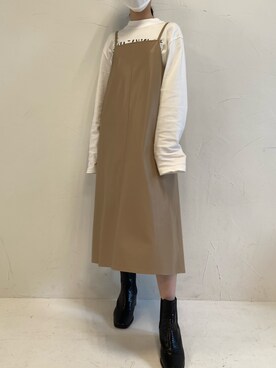 「アイテム（ワンピース/ドレス）」を使った、bleublanc_zozoさん（レディース）の秋コーディネート