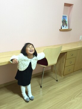 「アイテム（パンプス）」を使った、TOMOさん（キッズ・100cm）の冬コーディネート