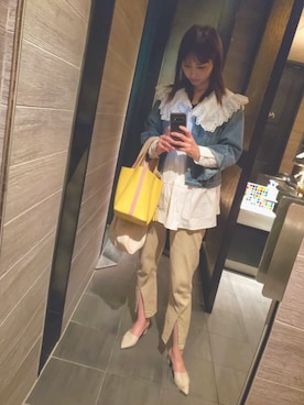 「お食事会」｜「アイテム（パンプス）」を使った、みつみさん（レディース・166cm）の秋コーディネート