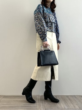 「ANEVER（アンエバー）のアイテム」を使った、オグラさん（レディース・166cm）の秋コーディネート