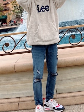 「ZARA（ザラ）のアイテム（パンツ）」を使った、府川広登さん（メンズ・172cm）の冬コーディネート