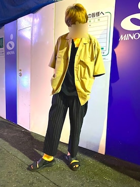 「WEGO（ウィゴー）のアイテム」を使った、府川広登さん（メンズ・172cm）の夏コーディネート